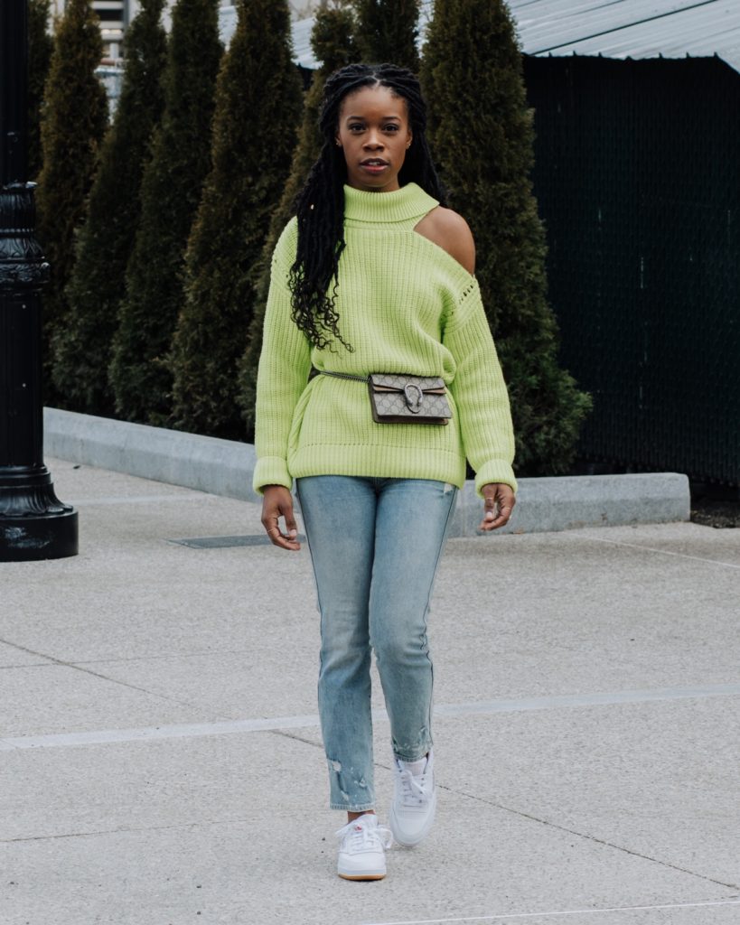 ASTR the Label Neon Lime Sweater